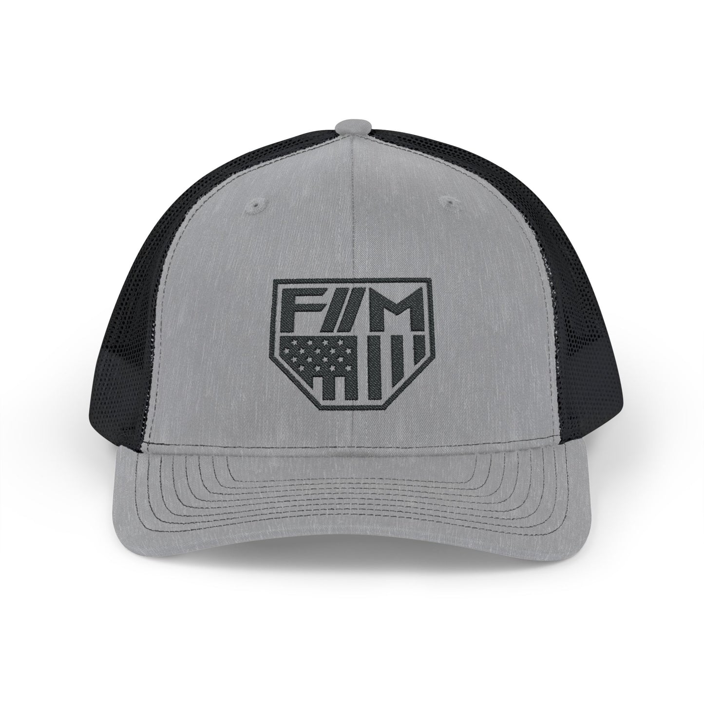 Shield Snapback Trucker Cap (Black)