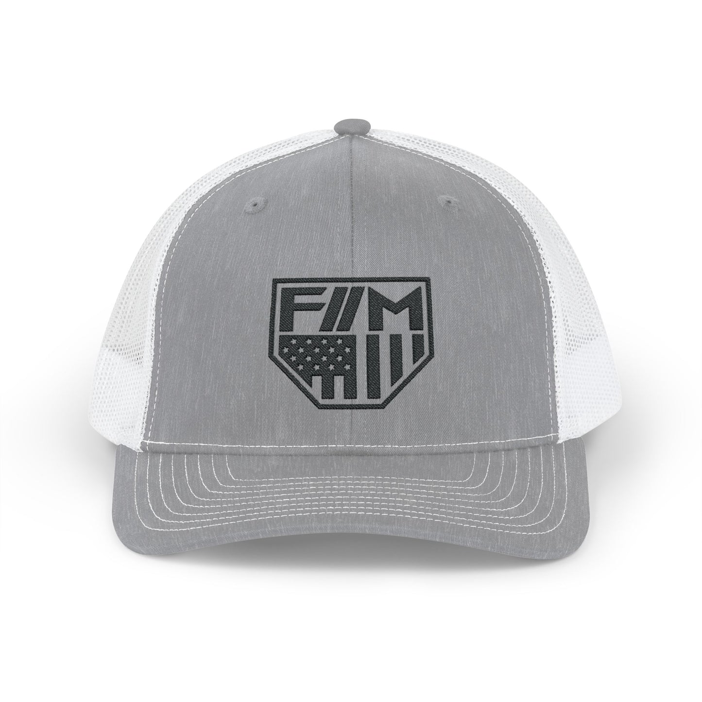 Shield Snapback Trucker Cap (Black)