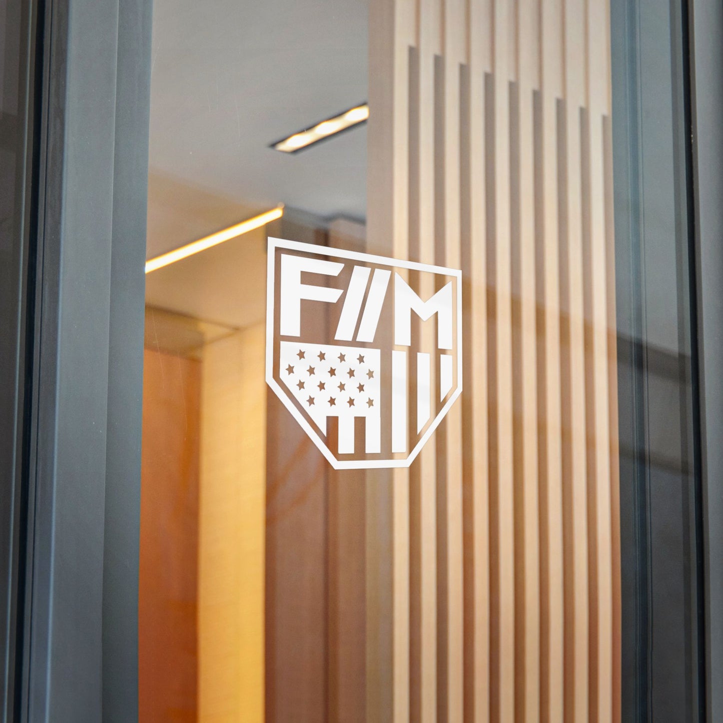 Shield Die-Cut Stickers (White)