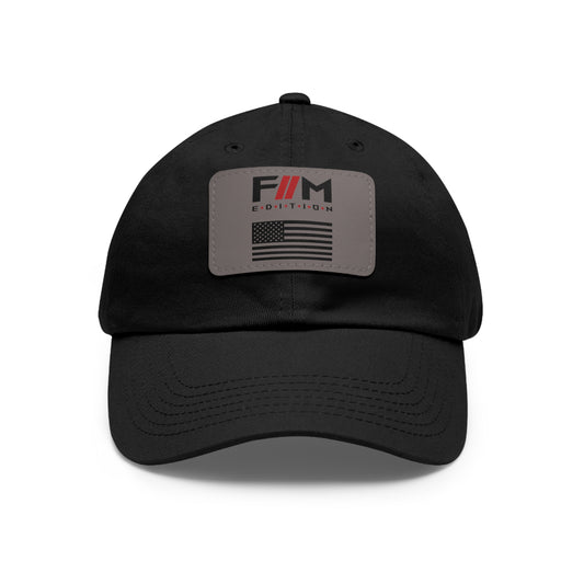 Forgotten Man Dad Hat with Leather Patch (Rectangle)