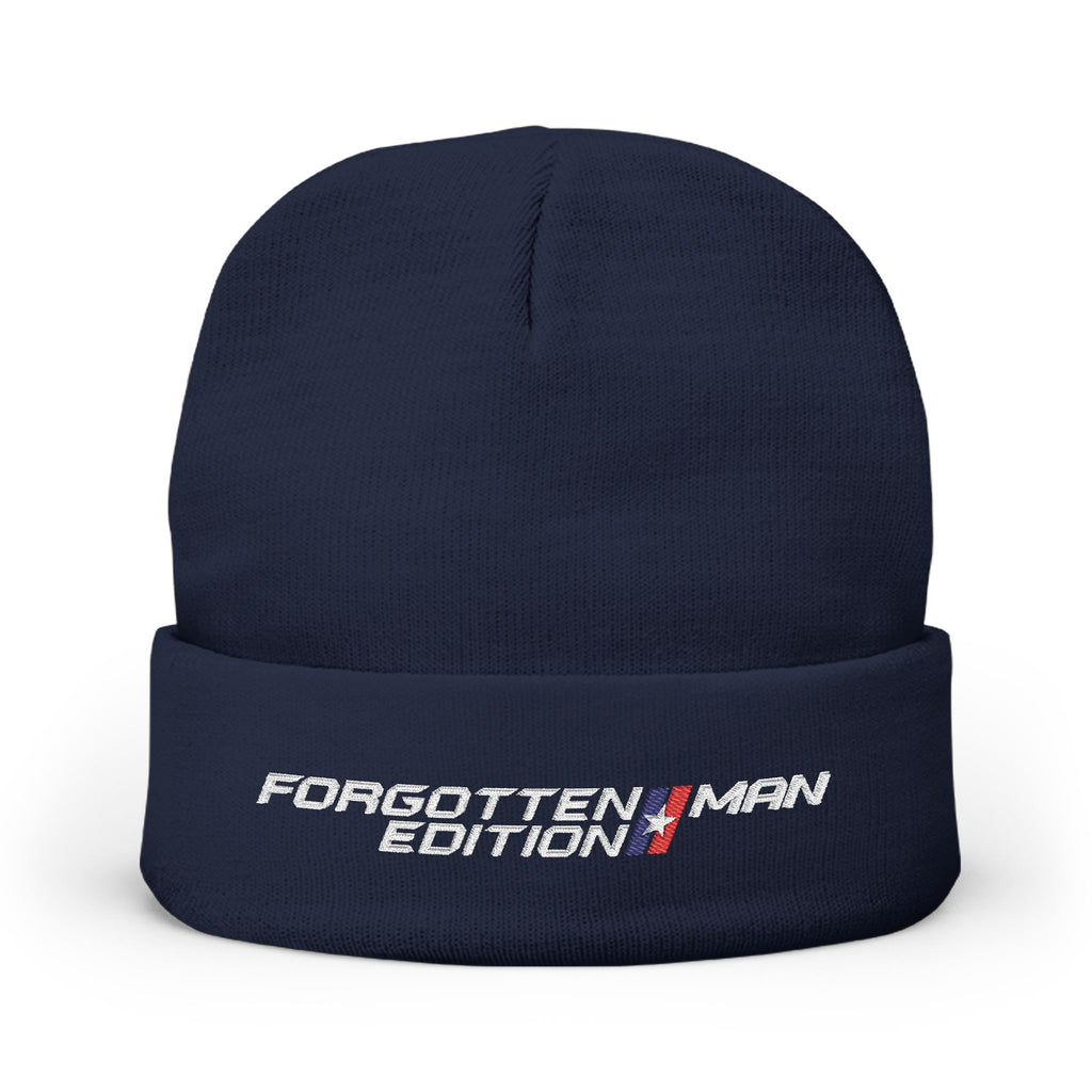 Beanie Hat - Forgotten Man Edition Embroidered Logo - Comfortable Outdoor Wear