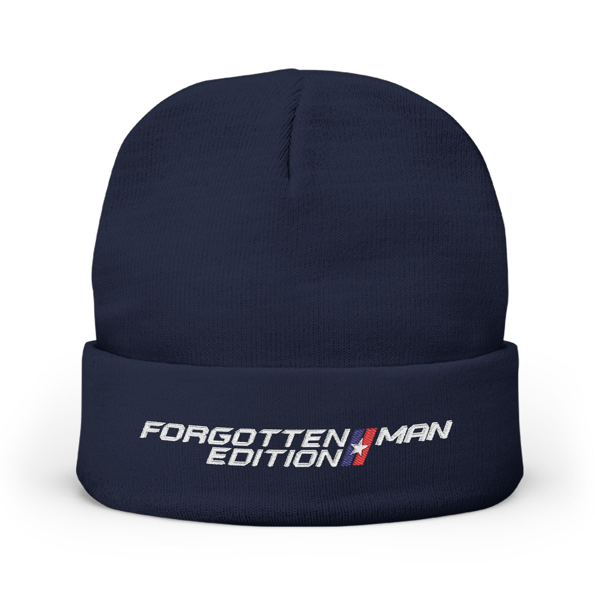 Beanie Hat - Forgotten Man Edition Embroidered Logo - Comfortable Outdoor Wear