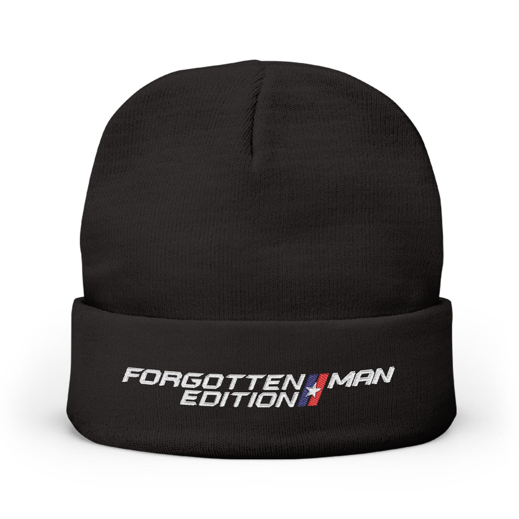 Beanie Hat - Forgotten Man Edition Embroidered Logo - Comfortable Outdoor Wear