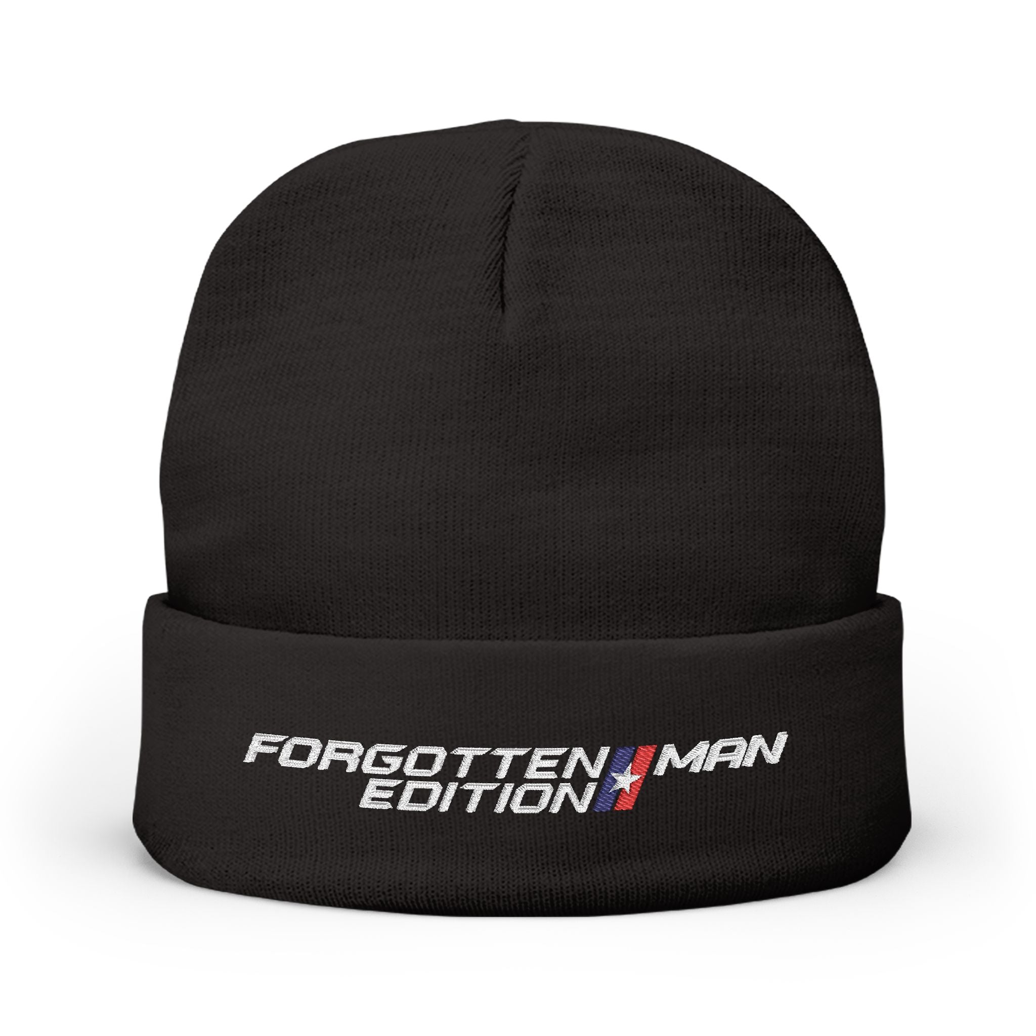 Beanie Hat - Forgotten Man Edition Embroidered Logo - Comfortable Outdoor Wear