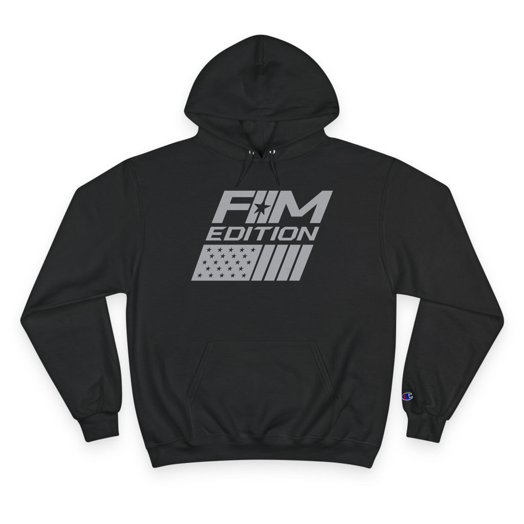 Champion Hoodie - Forgotten Man Edition Flag Logo - Cozy Patriotic