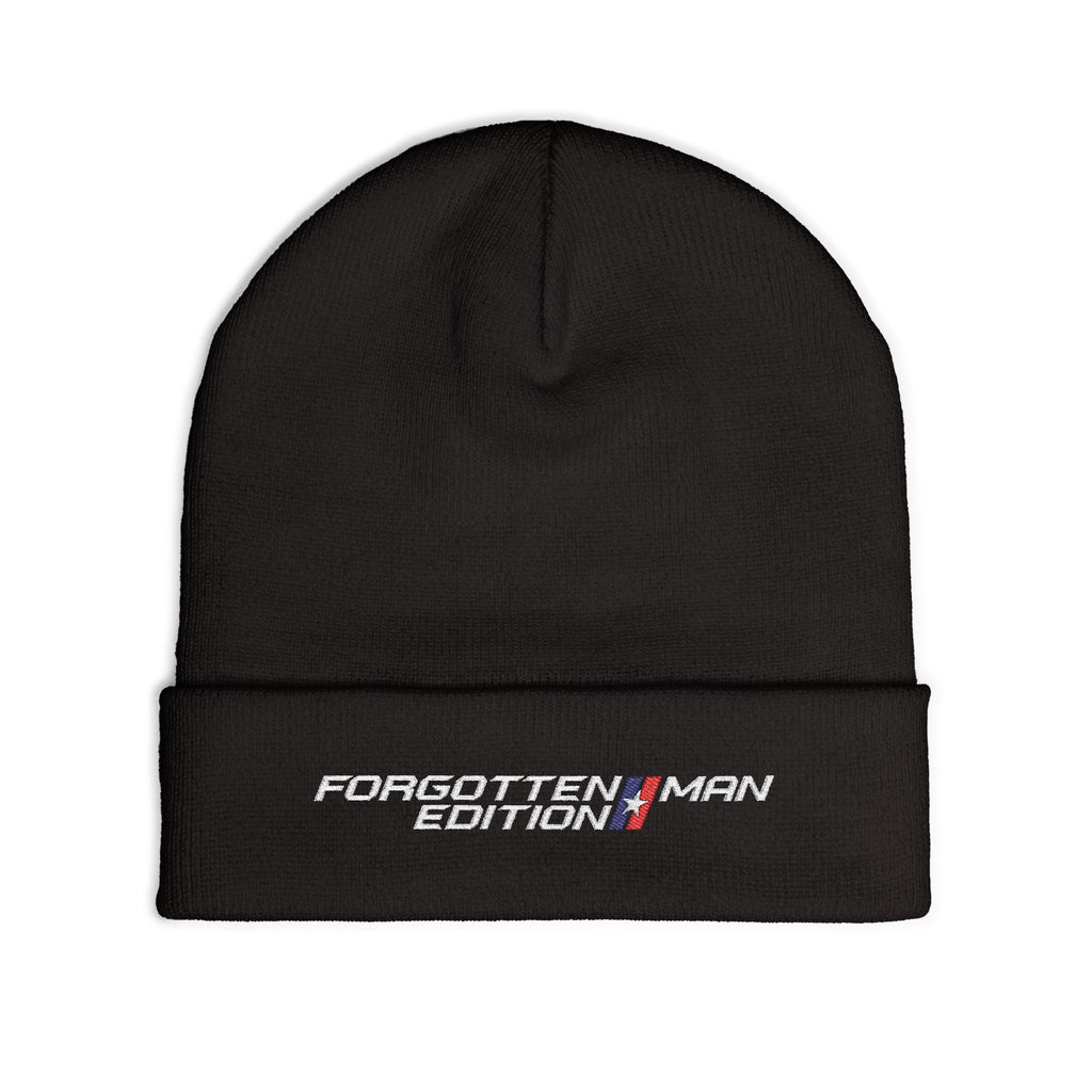 Beanie Hat - Forgotten Man Edition Embroidered Logo - Comfortable Outdoor Wear