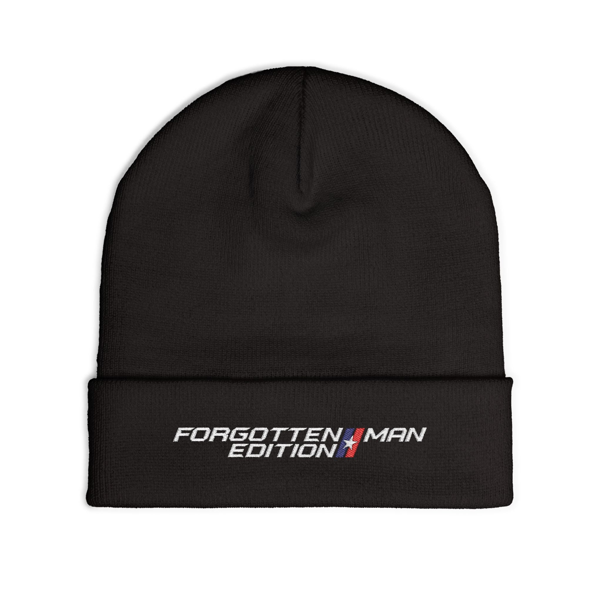 Beanie Hat - Forgotten Man Edition Embroidered Logo - Comfortable Outdoor Wear