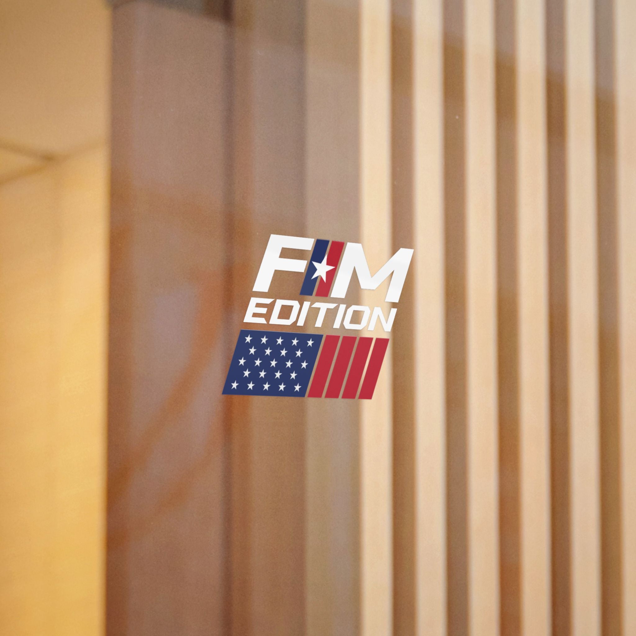 Forgotten Man Edition American Flag Die-Cut Sticker