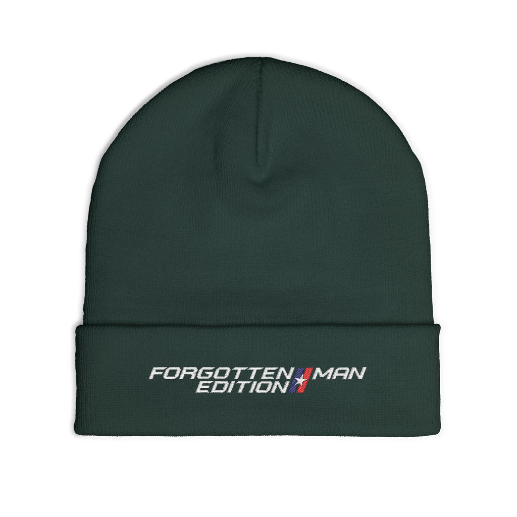 Beanie Hat - Forgotten Man Edition Embroidered Logo - Comfortable Outdoor Wear