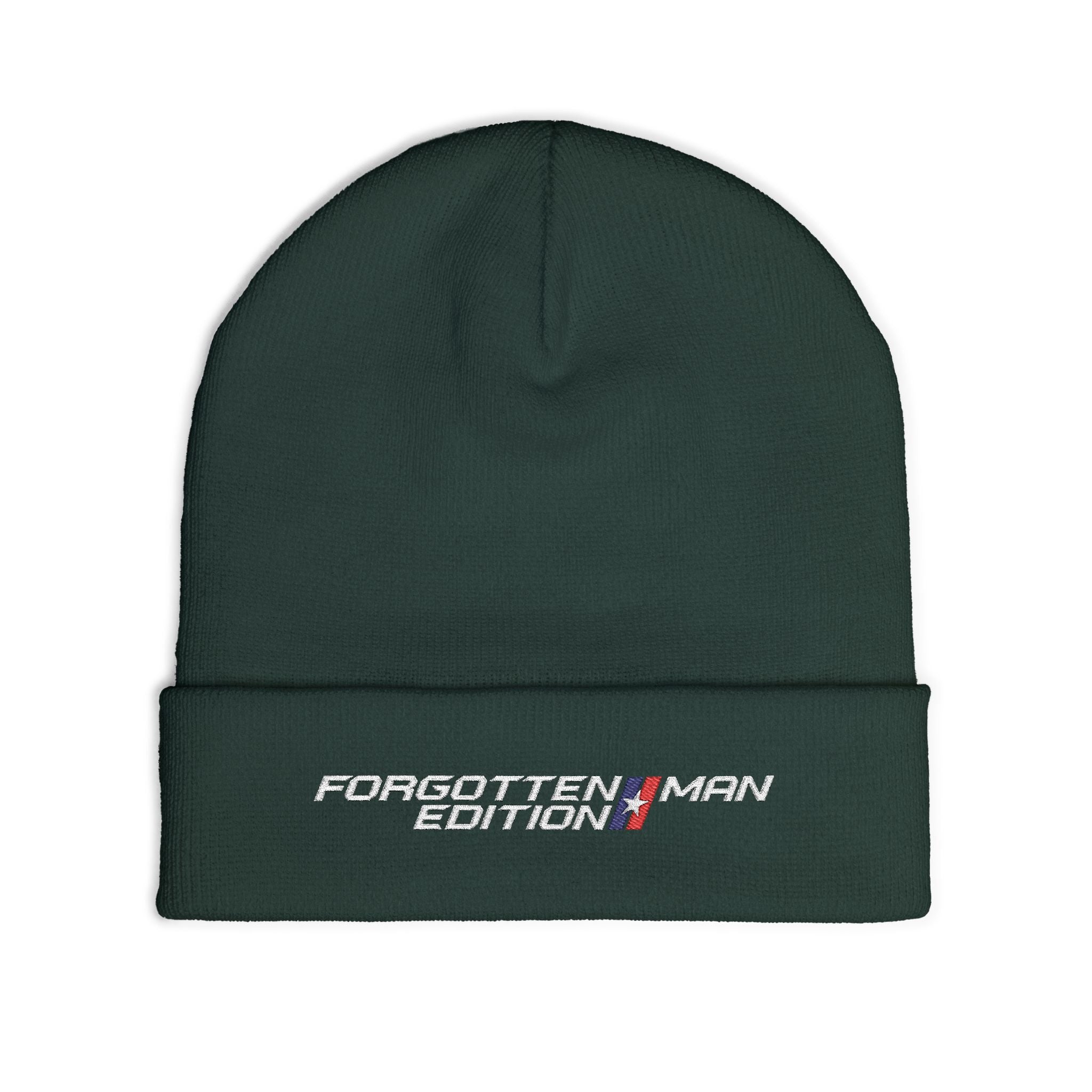 Beanie Hat - Forgotten Man Edition Embroidered Logo - Comfortable Outdoor Wear