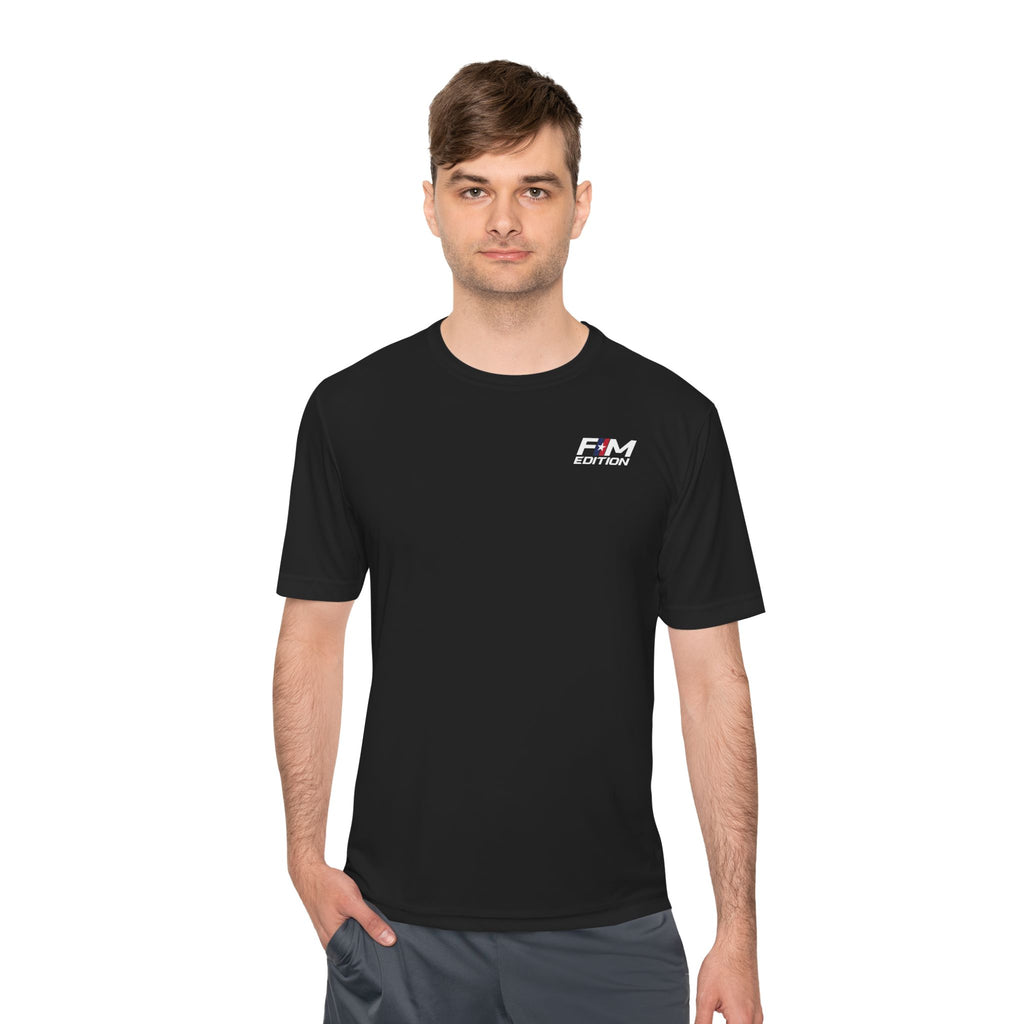 Sport-Tek Dry-fit T-Shirt  - Forgotten Man Edition Logo Flag - Sporty Comfortable