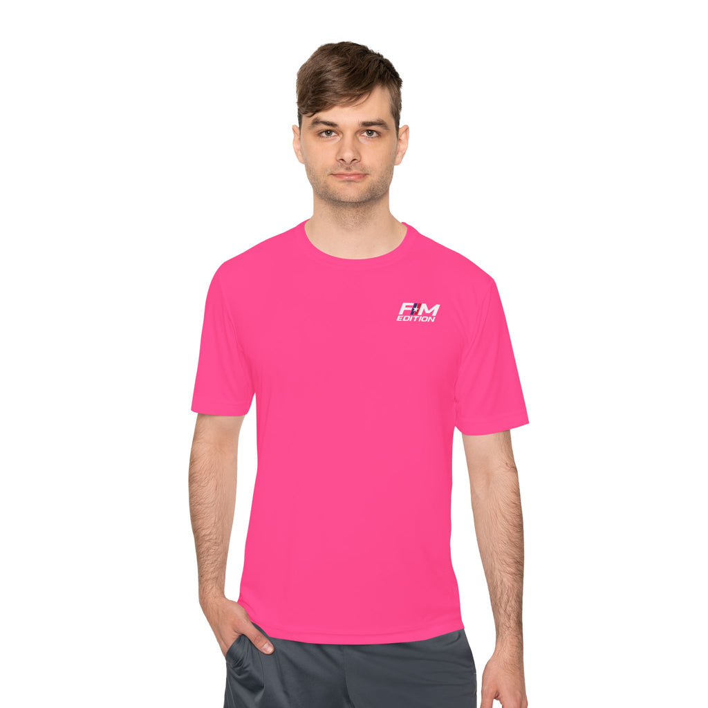 Sport-Tek Dry-fit T-Shirt  - Forgotten Man Edition Logo Flag - Sporty Comfortable