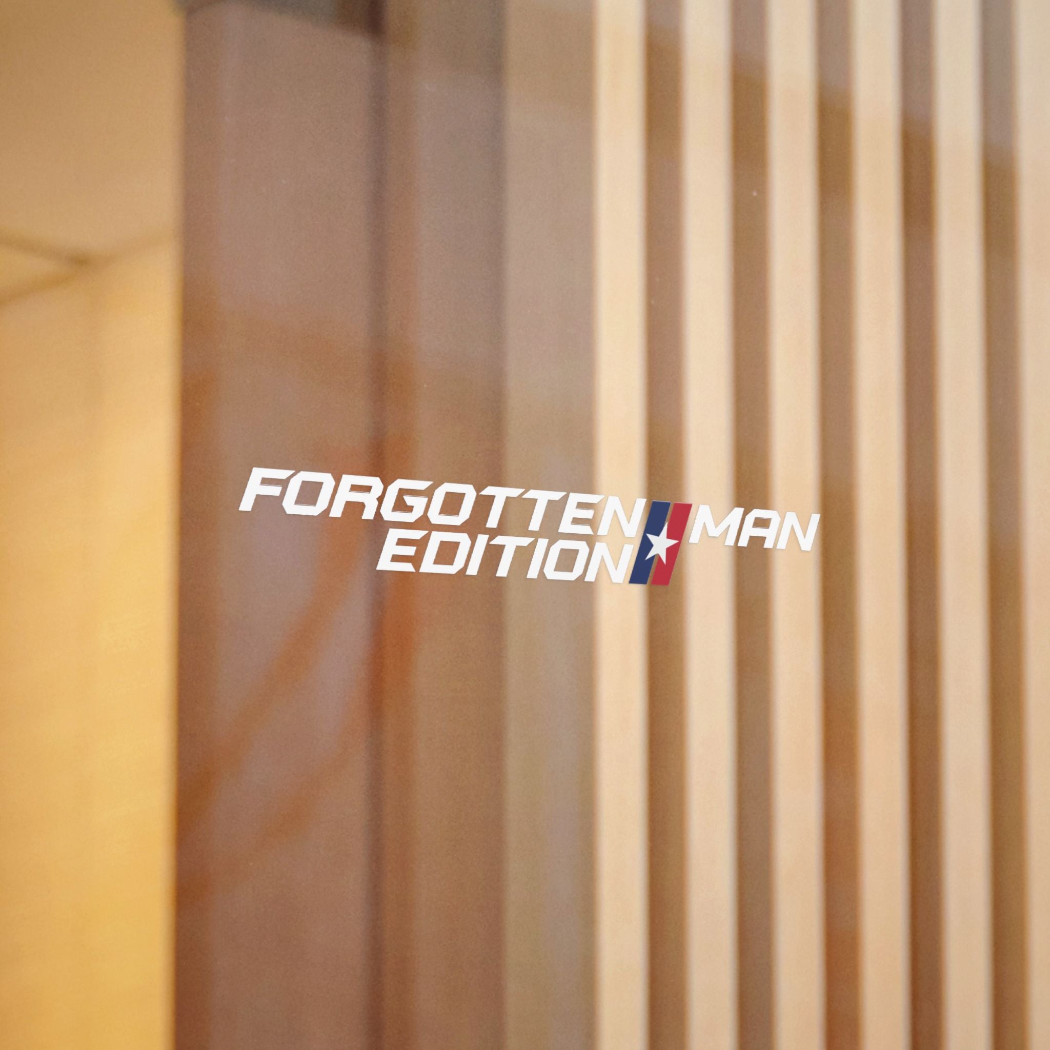 Forgotten Man Edition American Flag Die-Cut Sticker