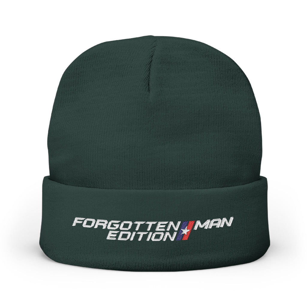 Beanie Hat - Forgotten Man Edition Embroidered Logo - Comfortable Outdoor Wear