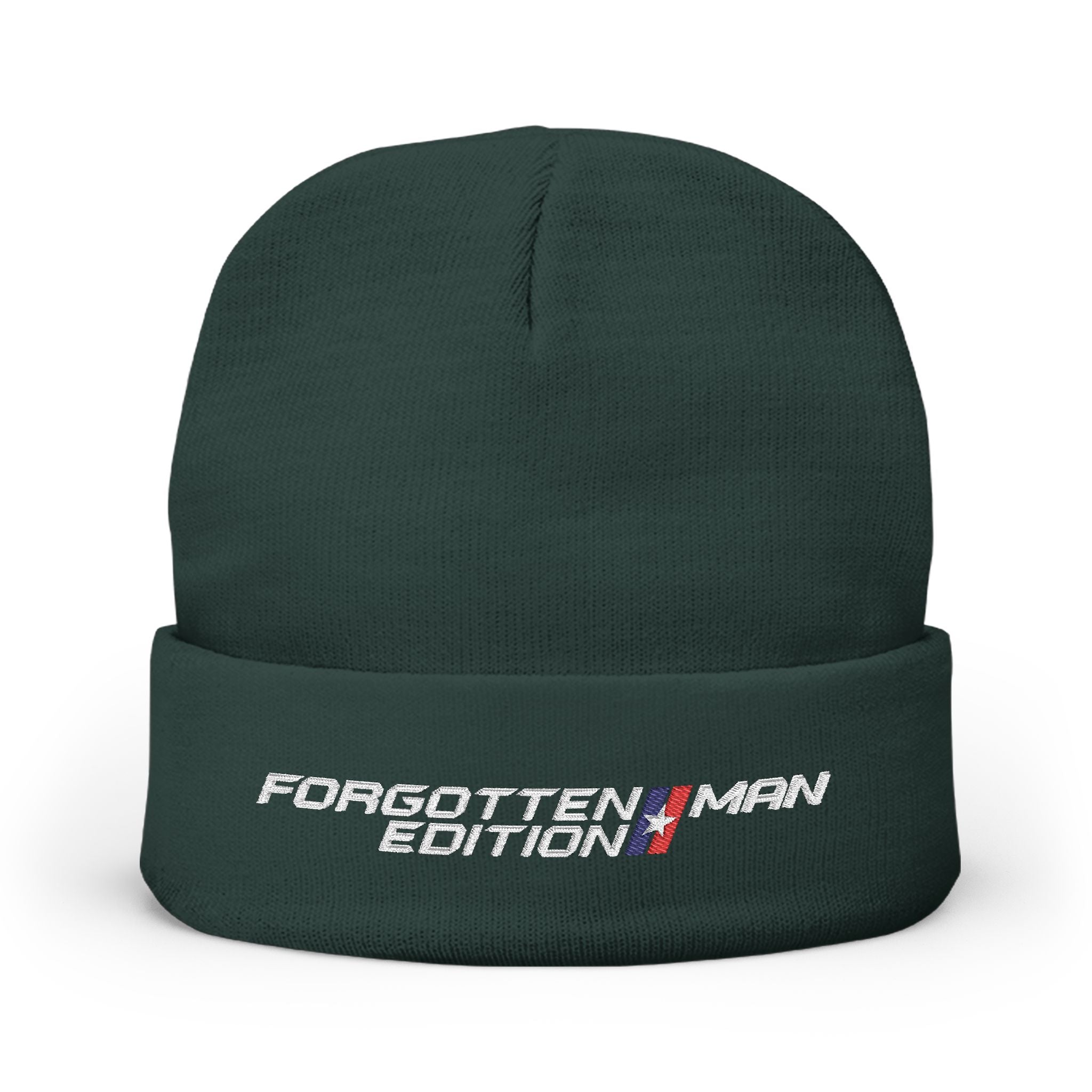Beanie Hat - Forgotten Man Edition Embroidered Logo - Comfortable Outdoor Wear