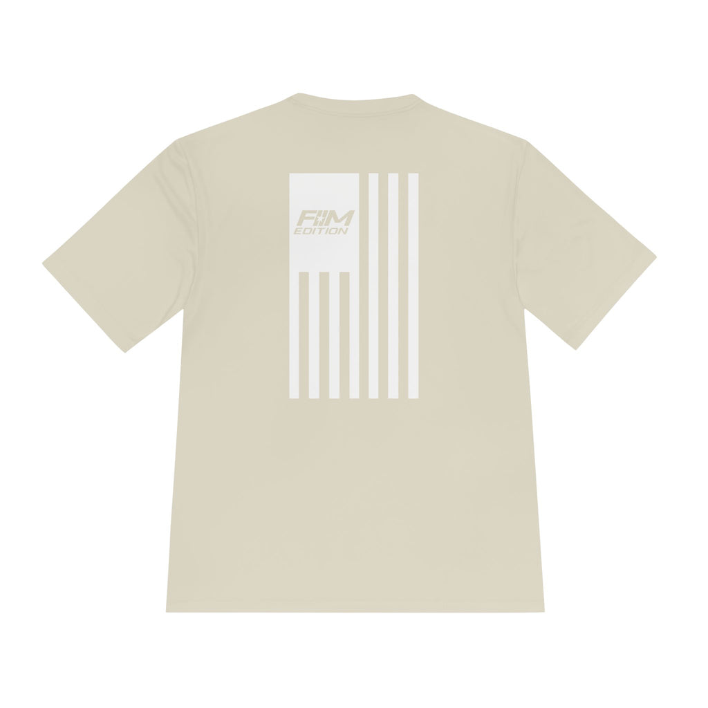 Sport-Tek Dry-fit T-Shirt  - Forgotten Man Edition Logo Flag - Sporty Comfortable