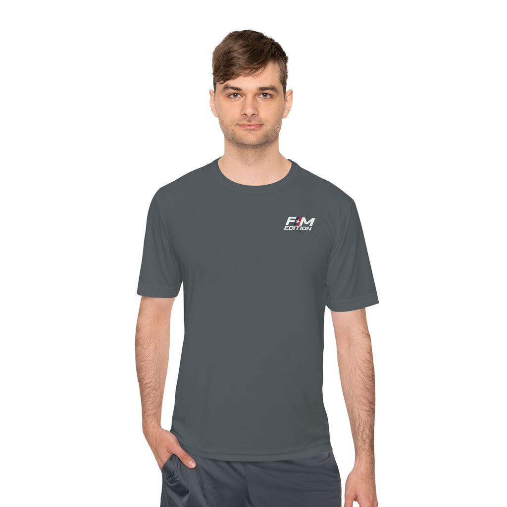 Sport-Tek Dry-fit T-Shirt  - Forgotten Man Edition Logo Flag - Sporty Comfortable