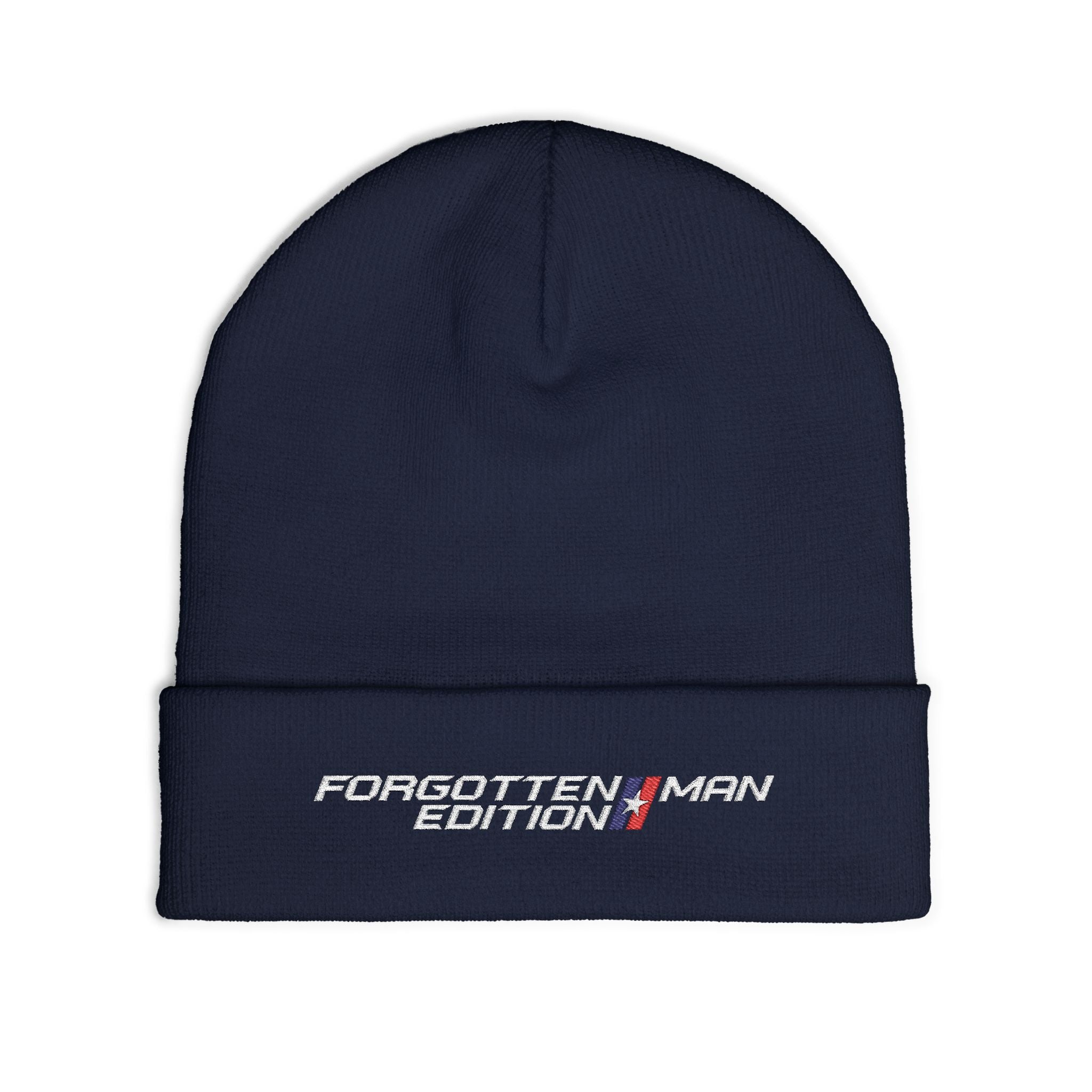 Beanie Hat - Forgotten Man Edition Embroidered Logo - Comfortable Outdoor Wear