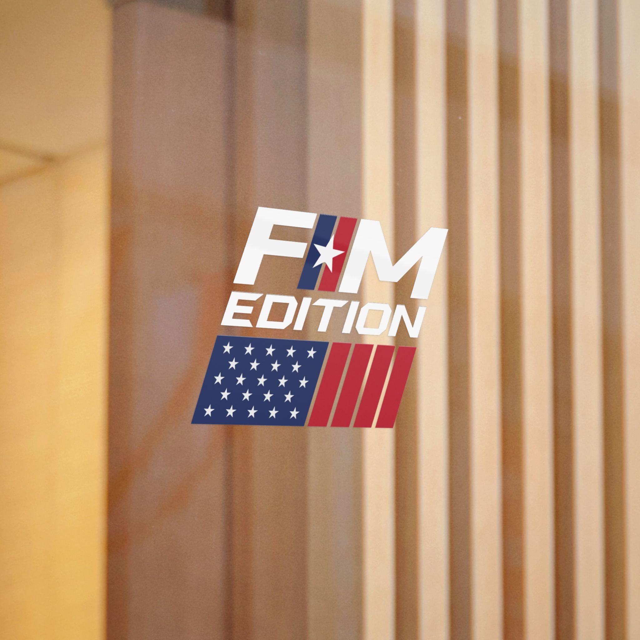 Forgotten Man Edition American Flag Die-Cut Sticker