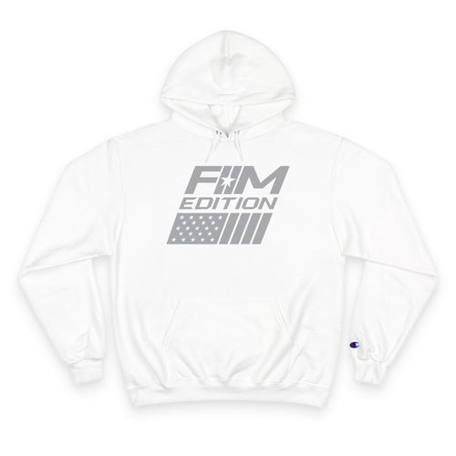 Champion Hoodie - Forgotten Man Edition Flag Logo - Cozy Patriotic